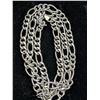 Image 2 : SILVER(8.32G), HOLLOW STYLE RHODIUM PLATED CHAIN 20", SUGGESTED RETAIL VALUE $250