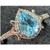 Image 1 : SILVER(3.44G), BLUE TOPAZ (1CT) RING, SUGGESTED RETAIL VALUE $240