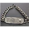 Image 1 : STAINLESS STEEL CZ BRACELET 8"