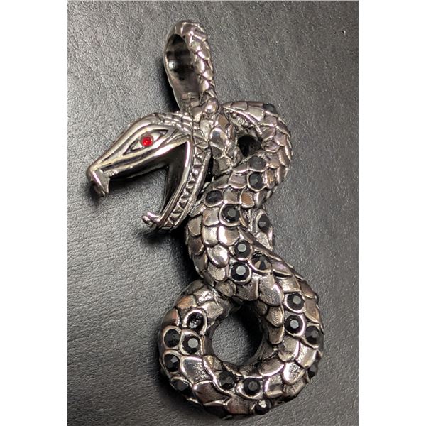 STAINLESS STEEL SNAKE PENDANT