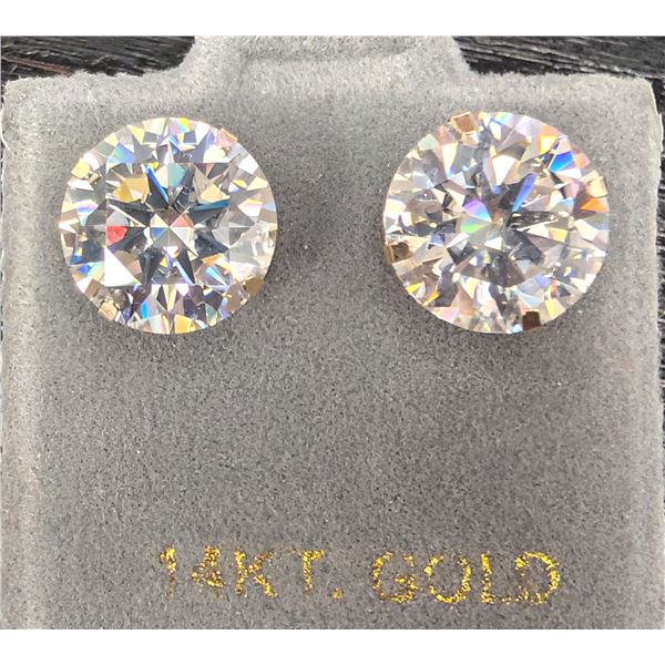 14K(0.95G), MOISSANITE (3.6CT) EARRING, SUGGESTED RETAIL VALUE $1000