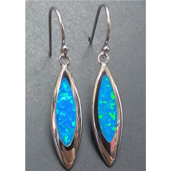 SILVER(4.46G), OPALITE (2.1CT) EARRING, SUGGESTED RETAIL VALUE $200