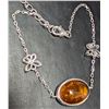 Image 1 : SILVER(3.48G), AMBER BRACELET 7-8'', SUGGESTED RETAIL VALUE $260