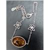 Image 2 : SILVER(3.48G), AMBER BRACELET 7-8'', SUGGESTED RETAIL VALUE $260