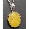 Image 1 : SILVER(3G), BALTIC AMBER NECKLACE 16-18''
