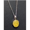 Image 2 : SILVER(3G), BALTIC AMBER NECKLACE 16-18''