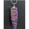 Image 1 : SILVER(APP 13G), RAINBOW TITANIUM AURA QUARTZ NECKLACE 18'', SUGGESTED RETAIL VALUE $200