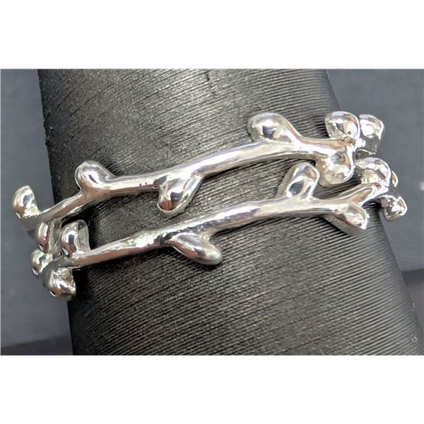 SILVER(2.22G), LEAF RING