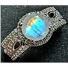 Image 1 : SILVER(4.3G), MOONSTONE (1.5CT) RING, SUGGESTED RETAIL VALUE $300