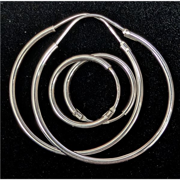 SILVER HOOP 2 EARRING