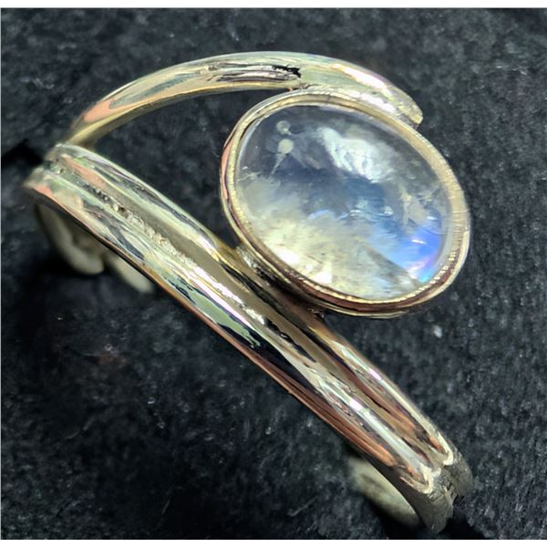 SILVER(2G), MOONSTONE (1CT) RING