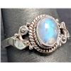 Image 2 : SILVER(2.32G), MOONSTONE (1CT) RING