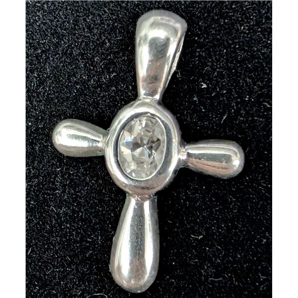 SILVER(1.44G), CZ CROSS PENDANT