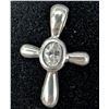 Image 1 : SILVER(1.44G), CZ CROSS PENDANT