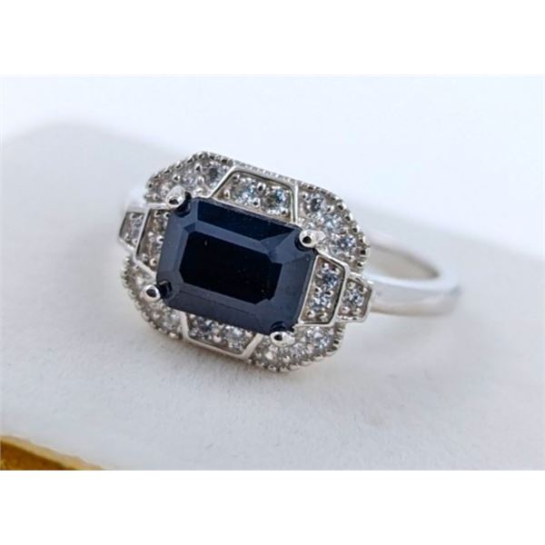 3 GRAM CERTIFIED SILVER SAPPHIRE GEMSTONE RING ($2,307 APPRAISAL): *APPRAISAL NOT GUARANTEED*