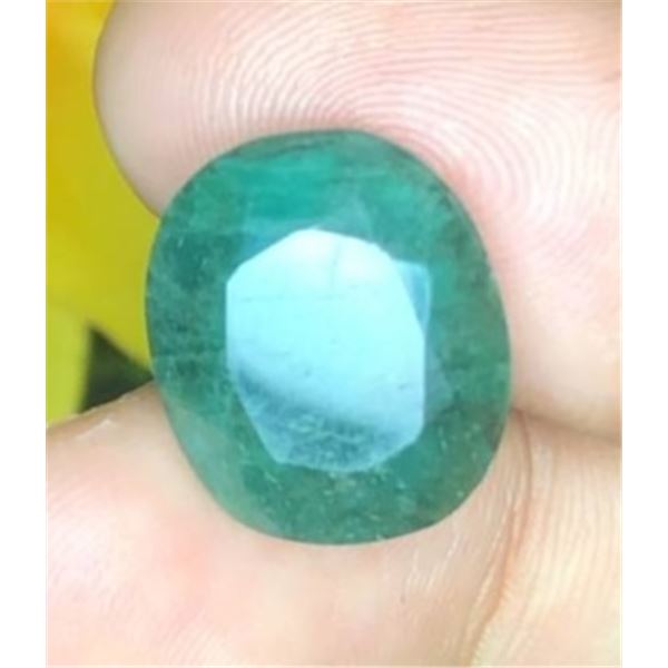 9.15 CT CERTIFIED BRAZILIAN EMERALD GEMSTONE ($7,000 APPRAISAL): *APPRAISAL NOT GUARANTEED*