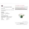 Image 3 : 3.19 GRAM CERTIFIED SILVER EMERALD GEMSTONE RING ($3,208 APPRAISAL): *APPRAISAL NOT GUARANTEED*