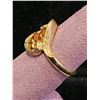 Image 2 : 14KT GOLD MARQUISE CUT TOPAZ RING: SIZE 6