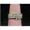 Image 1 : 14KT GOLD GEMSTONE RING: SIZE 7.5
