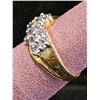 Image 2 : 14KT GOLD GEMSTONE RING: SIZE 7.5