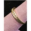Image 2 : 14KT GOLD CHANNEL SET GEMSTONE RING: SIZE 7