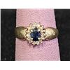 Image 1 : 10KT OVAL CUT GEMSTONE RING: SIZE 7