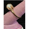 Image 2 : 10KT GOLD PEARL RING: SIZE 7