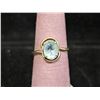Image 1 : 14KT OVAL CUT GEMSTONE RING: SIZE 7