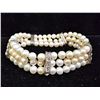 Image 1 : 3-STRAND PEARL STRETCH BRACELET