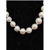 Image 2 : INDIVIDUALLY KNOTTED CREAM FRESHWATER PEARL NECKLACE: