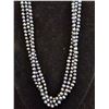 Image 1 : 3-STRAND BLACK FRESHWATER PEARL NECKLACE