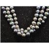 Image 2 : 3-STRAND BLACK FRESHWATER PEARL NECKLACE