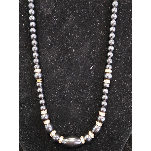 HEMATITE BEAD NECKLACE