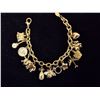 Image 2 : JOAN RIVERS CHARM BRACELET & PAIR OF LEVER-BACK EARRINGS