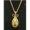Image 2 : (2) VINTAGE JOAN RIVERS EGG SHAPED PENDANTS WITH VELVET POUCH