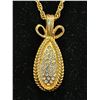 Image 3 : (2) VINTAGE JOAN RIVERS EGG SHAPED PENDANTS WITH VELVET POUCH