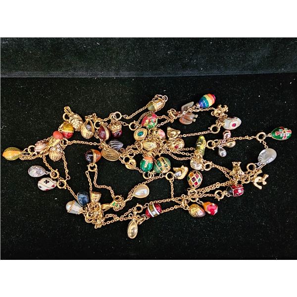 COLLECTION OF VINTAGE JOAN RIVERS EGG CHARMS