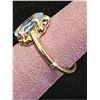 Image 2 : 14KT GOLD MARQUISE CUT GEMSTONE RING: