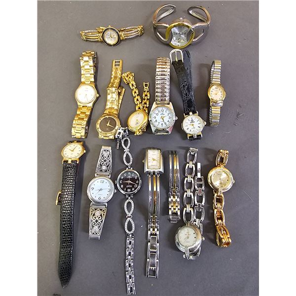 COLLECTION OF ASSTD. LADIES FASHION WATCHES