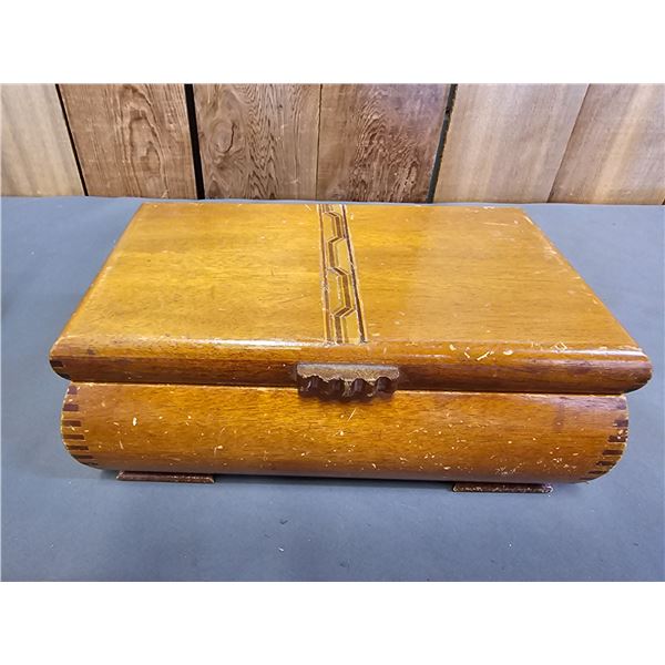 EMPTY VINTAGE JEWELRY BOX
