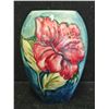Image 1 : VINTAGE MOORCROFT POTTERY HIBISCUS PATTERN VASE