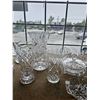 Image 4 : SHELF OF ASSTD. CRYSTAL VASES, SERVING PLATES, BOWLS & MORE