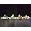 Image 5 : VINTAGE AMBER GLASS FIGURINE, GERMAN VASE & ASSORTED CHINA PORCELAIN FLORALS