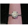 Image 1 : *NEW* .925 SILVER 2CT SIMULATED DIAMOND (CZ) SOLITAIRE RING SIZE 7