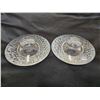 Image 1 : (2) VINTAGE OOREFORS CRYSTAL DISCUS VOTIVE CANDLE HOLDERS DESIGNED BY LARS HELLSTEN