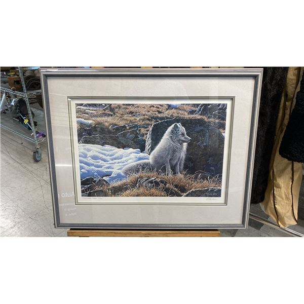 R.S.PARKER "ARCTIC FOX" LIMITED EDITION SIGNED & NUMBERED PUBLISHERS PROOF PRINT