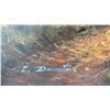Image 3 : C. DUNSTAN "MOUNTAIN FOREST SCENE" ORIGINAL OIL ON CANVAS PAINTING (32" X 55 1/2"  FRAMED)