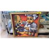Image 1 : REFUSE  "HAPPY CHEF COOKING SCENE"  PRINT ON BOARD (31" X 31" FRAMED)