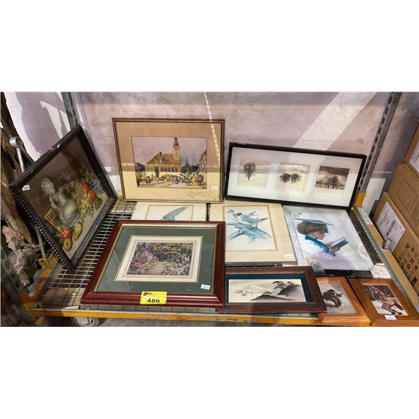 GROUP OF 10 ASSORTED FRAMED PICTURES AND PRINTS