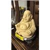 Image 1 : HEAVY SEATED LAUGHING BUDDHA CARVING